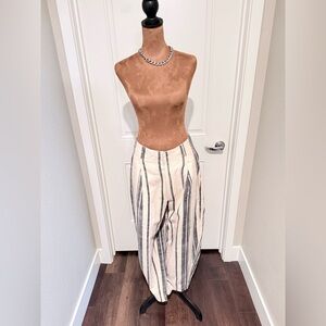 Apiece Apart Striped Wide Leg Pants | Size 10 | Slow Fashion